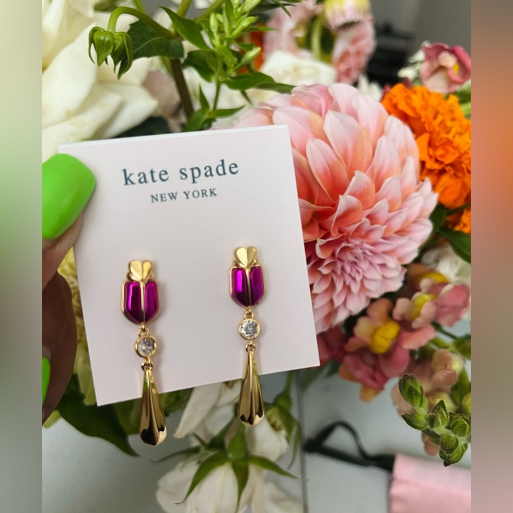 Kate spade flower earrings